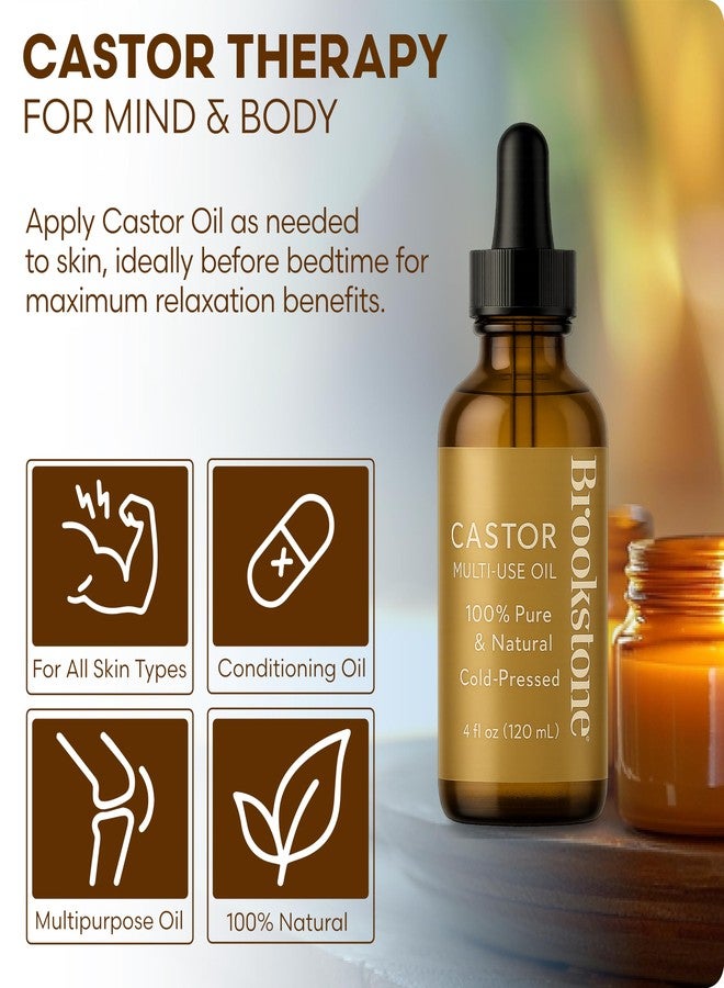 بروكستون مجموعة زيوت الجسم بزيت الخروع من بروكستون، متعددة الاستخدامات، عبوتان، 4 أونصة سائلة، إجمالي 8 أونصة سائلة - Image 2